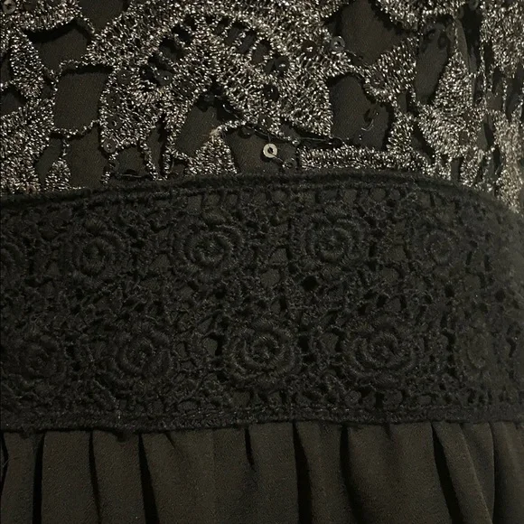 Women's Soieblu Black Lace Maxi Dress - Picture 4 of 10